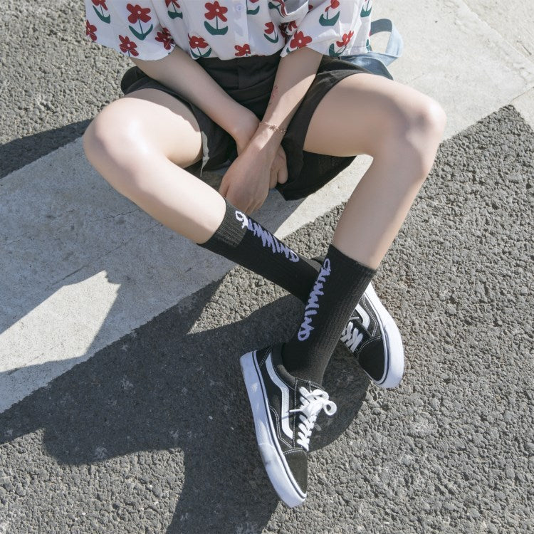 Couple personality autumn and winter trend socks