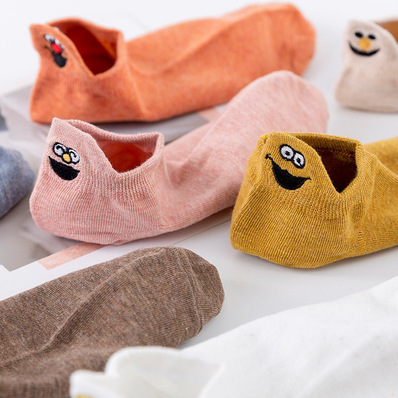 Socks Women's Socks Shallow Mouth Cotton Boat Socks Couples Mid-tube Low