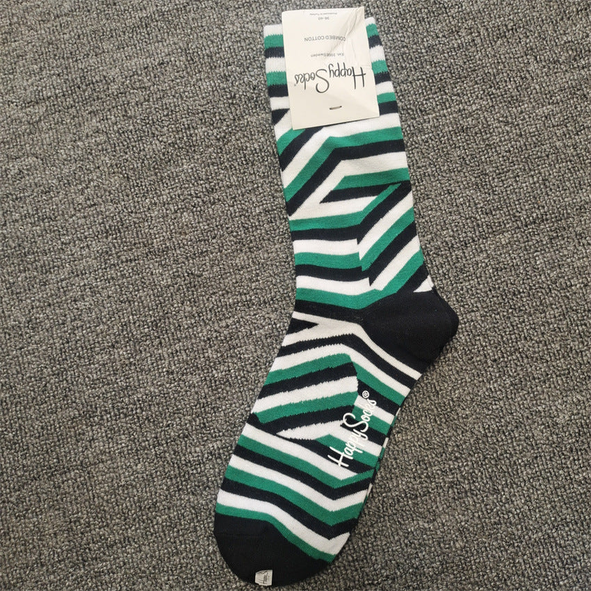 Mid-High Tube Trendy Socks Couple Cotton Sock