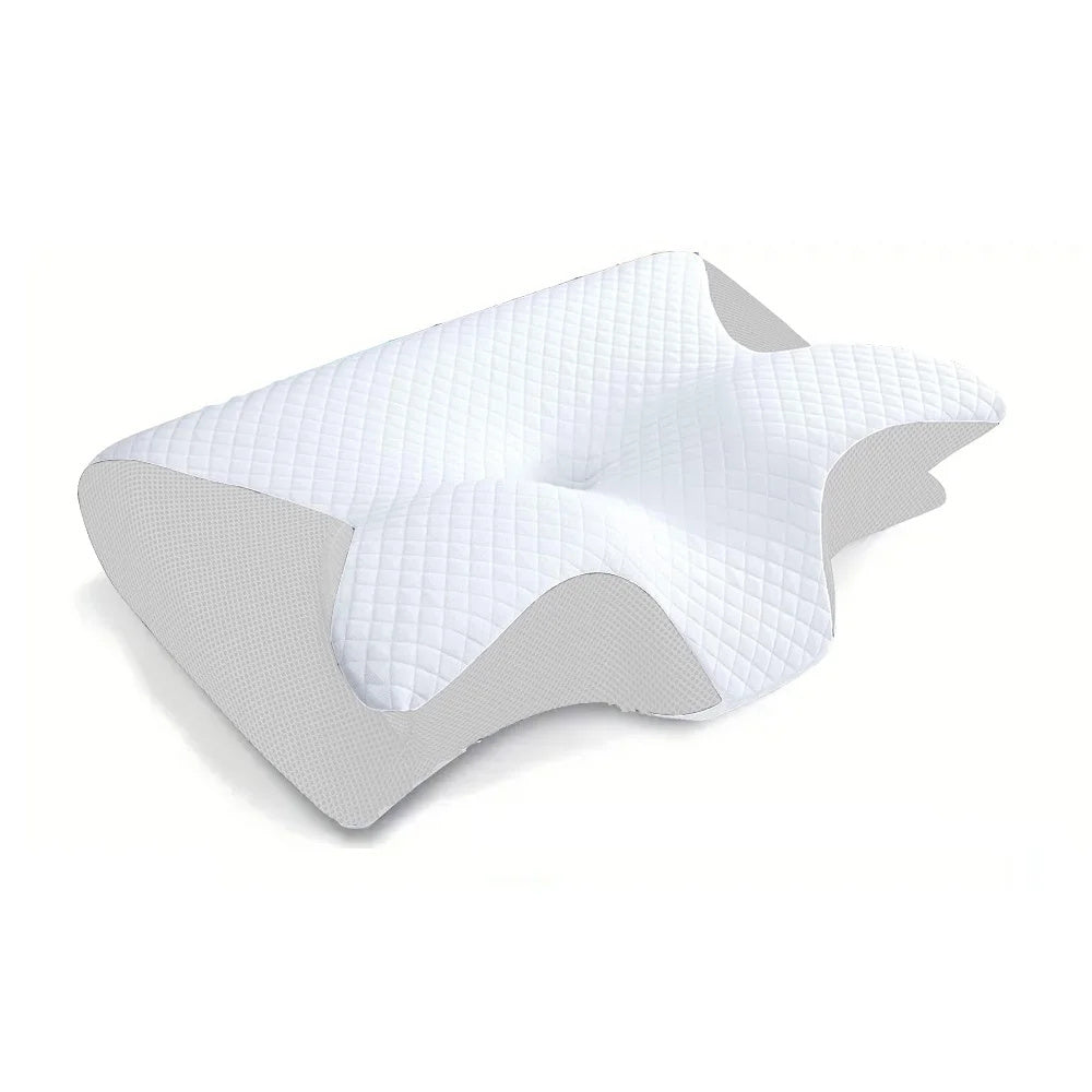 Ultimate Memory Foam Cervical Pillow – 2-in-1 Ergonomic Contour Design for Neck Pain Relief & Optimal Support