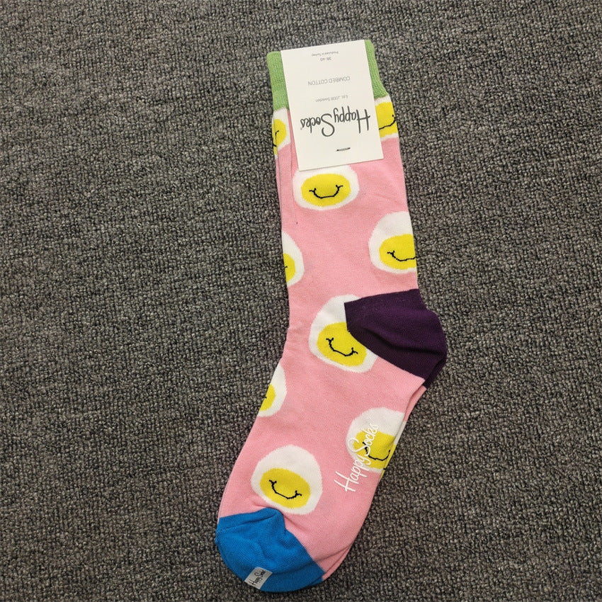 Mid-High Tube Trendy Socks Couple Cotton Sock