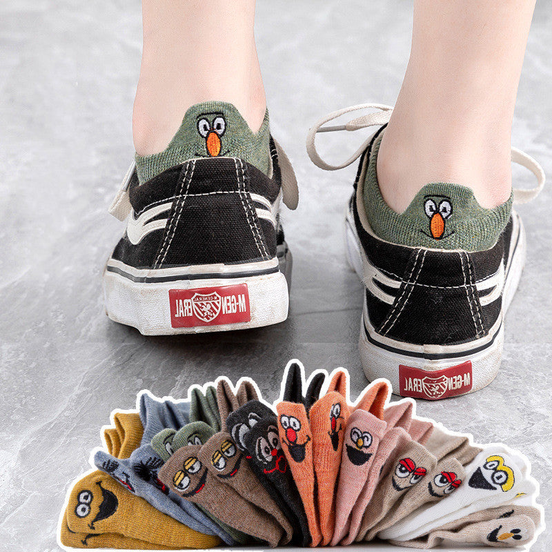 Socks Women's Socks Shallow Mouth Cotton Boat Socks Couples Mid-tube Low