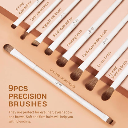 Makeup Brushes 14Pcs Make up Brushes Premium Synthetic Makeup Brush Set for Contour Concealer Foundation Eye Shadow Blending Liner Powder Blush Light Grey T329