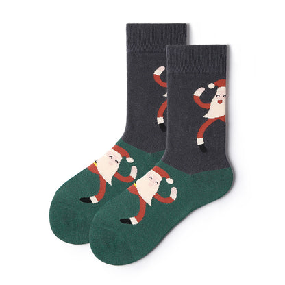 Cute illustration japanese couple in tube socks