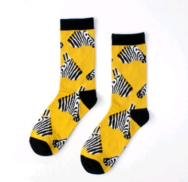 Creative socks zebra animal series stockings wild couple cotton socks
