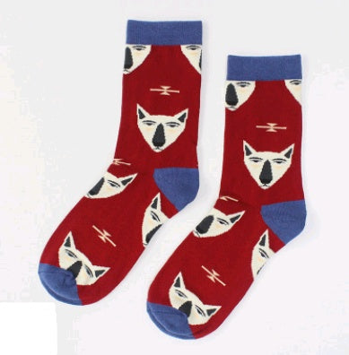Creative socks zebra animal series stockings wild couple cotton socks