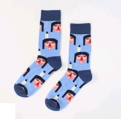 Creative socks zebra animal series stockings wild couple cotton socks