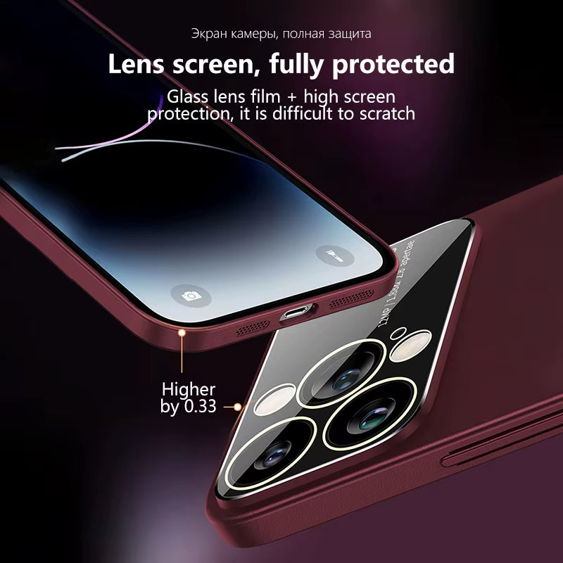 Luxury Matte for Magsafe Magnetic Wireless Charge Cases for  15 14 13 12 11 Pro Max plus Camera Lens Protector Phone Cover