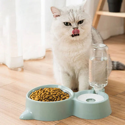 Pet Dog Cat Bowl Fountain Automatic Food Water Feeder Container For Cats Dogs Drinking Pet Articles  Pet Cat Water Dispenser, Automatic Gravity Cat Water Bowl