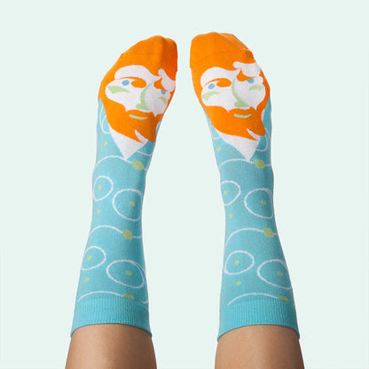 Jacquard Cotton Socks Men And Women Couple Skateboard High