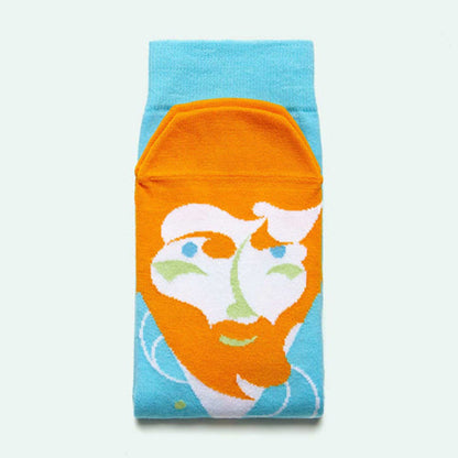 Jacquard Cotton Socks Men And Women Couple Skateboard High