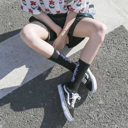 Couple personality autumn and winter trend socks