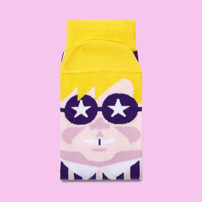 Jacquard Cotton Socks Men And Women Couple Skateboard High