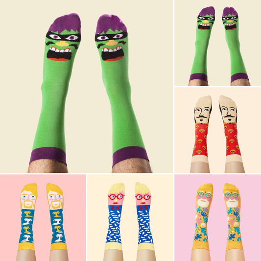 Personalized Cartoon Creative Fun Jacquard Trendy Socks Men And Women Couple Thigh High Socks