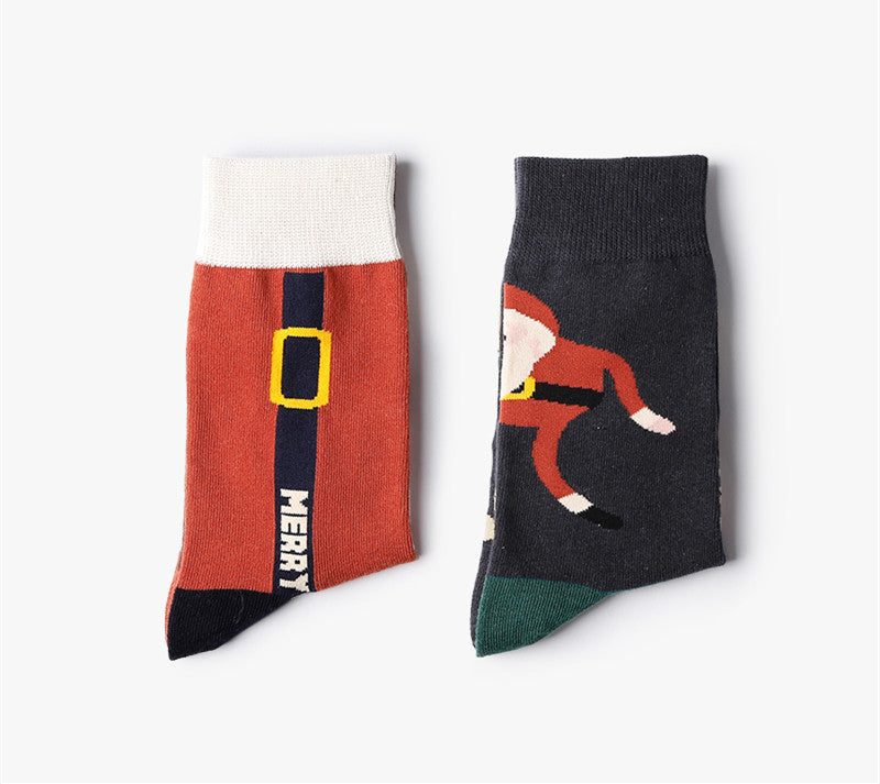 Cute illustration japanese couple in tube socks