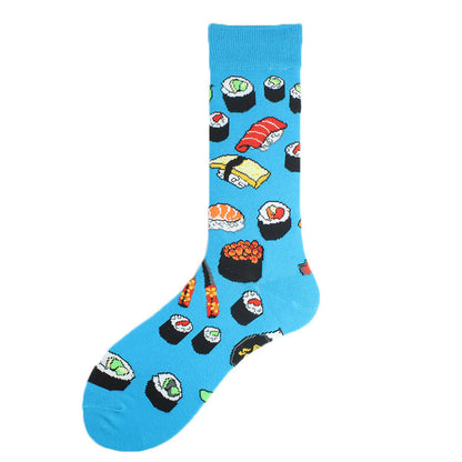 Men's Mid-calf Cotton Socks Jacquard Couple Sex Socks
