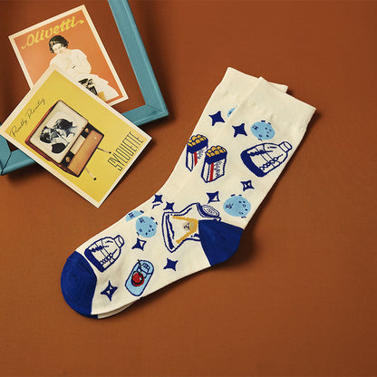 Socks Female Spring And Summer Personality Cartoon Couple Socks
