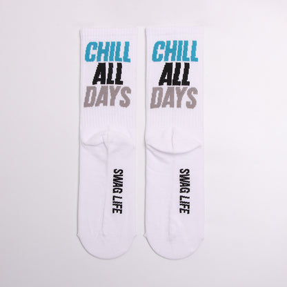 Letter couple long socks