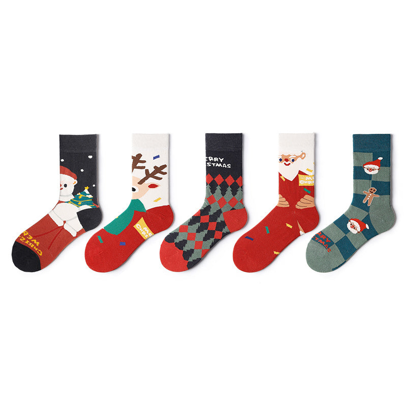 Cute illustration japanese couple in tube socks