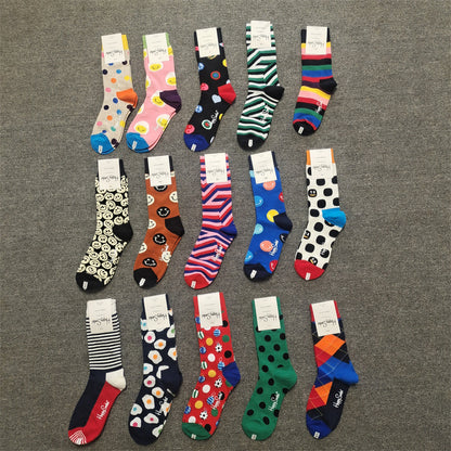 Mid-High Tube Trendy Socks Couple Cotton Sock