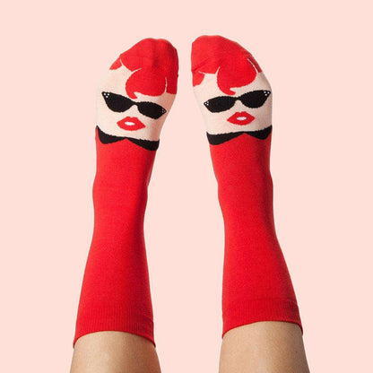 Jacquard Cotton Socks Men And Women Couple Skateboard High