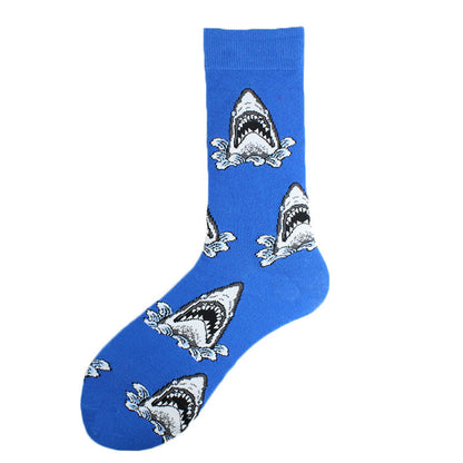 Men's Mid-calf Cotton Socks Jacquard Couple Sex Socks