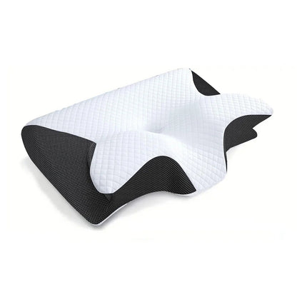 Ultimate Memory Foam Cervical Pillow – 2-in-1 Ergonomic Contour Design for Neck Pain Relief & Optimal Support