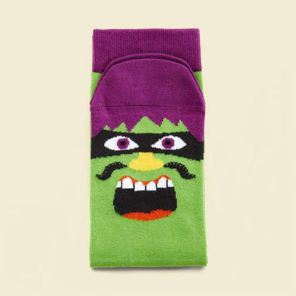 Personalized Cartoon Creative Fun Jacquard Trendy Socks Men And Women Couple Thigh High Socks
