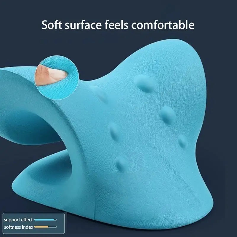 Neck Shoulder Stretcher Relaxer Cervical Chiropractic Traction Device Massage Pillow for Cervical Spine Alignment Massage Tools