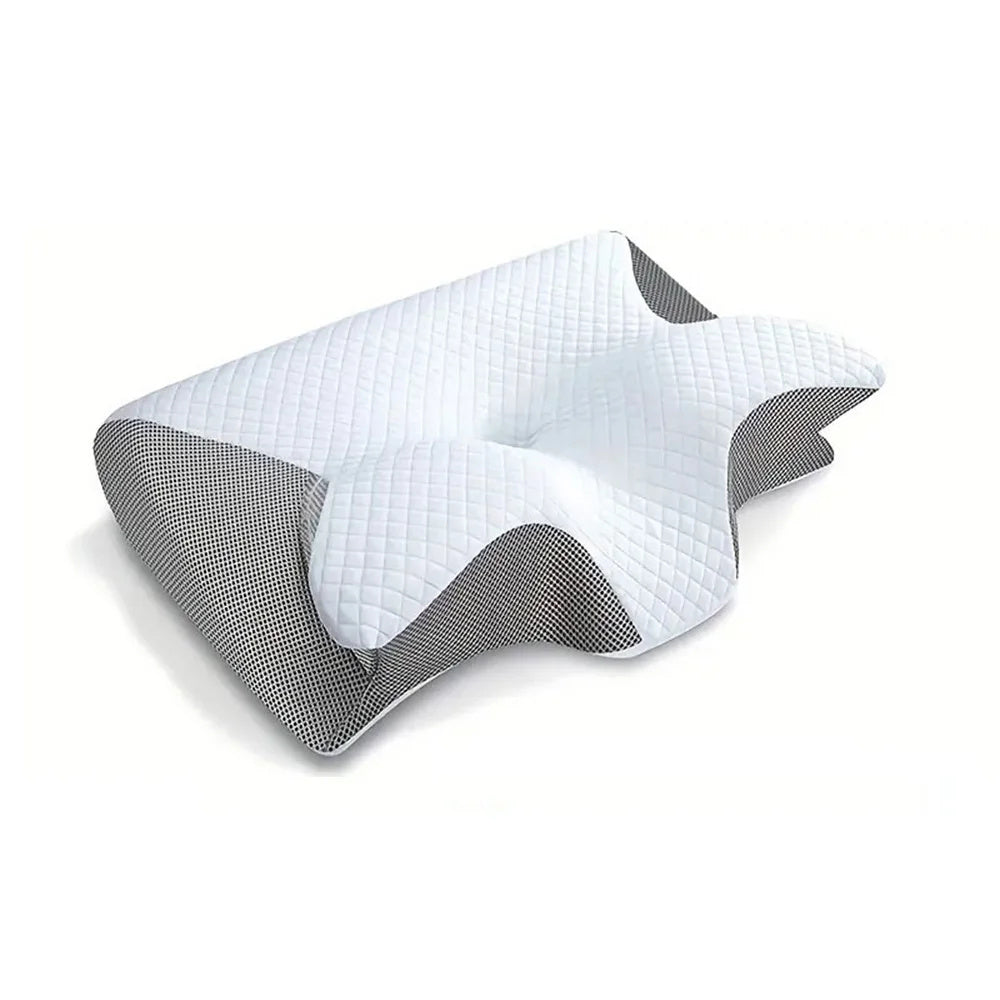 Ultimate Memory Foam Cervical Pillow – 2-in-1 Ergonomic Contour Design for Neck Pain Relief & Optimal Support
