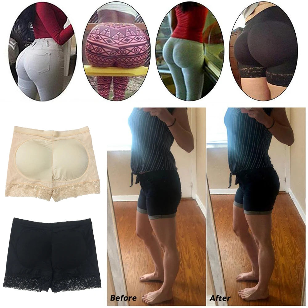 Women Butt Lifter Panty Fake Buttock Body Shaper Padded Underwear Lady Lift Bum High Waist Tummy Control Hip Panties