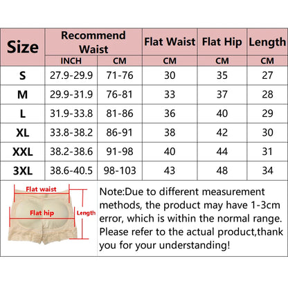 Women Butt Lifter Panty Fake Buttock Body Shaper Padded Underwear Lady Lift Bum High Waist Tummy Control Hip Panties