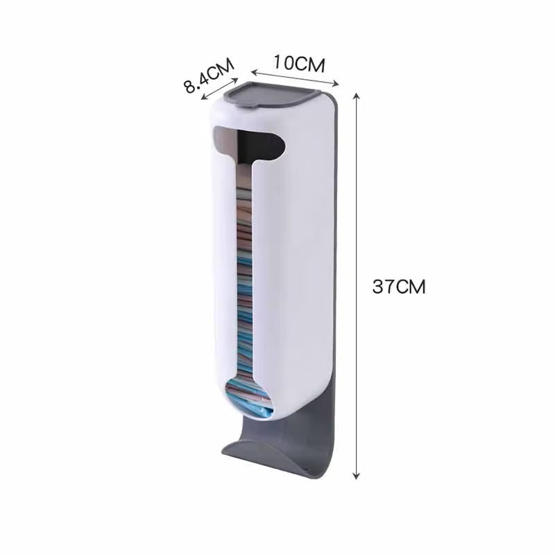 Innovative Wall Mounted Plastic Bag Dispenser Organizer for Kitchen and Home - Easy Access, Neat Organization and Space-Saving