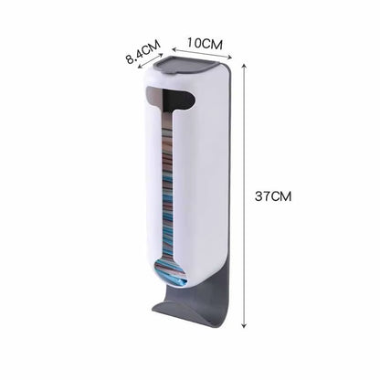 Innovative Wall Mounted Plastic Bag Dispenser Organizer for Kitchen and Home - Easy Access, Neat Organization and Space-Saving