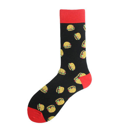 Men's Mid-calf Cotton Socks Jacquard Couple Sex Socks