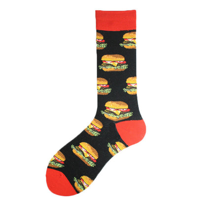 Men's Mid-calf Cotton Socks Jacquard Couple Sex Socks