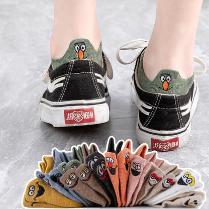 Socks Women's Socks Shallow Mouth Cotton Boat Socks Couples Mid-tube Low